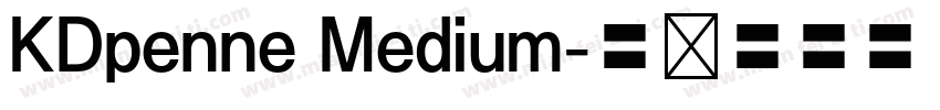 KDpenne Medium字体转换